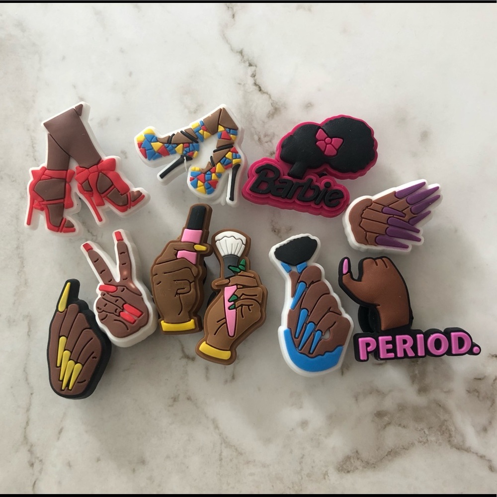 Material Gurl Croc Charm Bundle 💕10 pieces